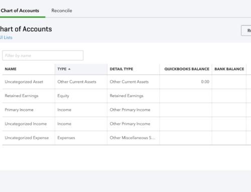 Creating a new QBO account without a Chart of Accounts