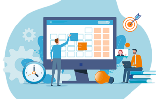 Vector image representing capacity planning
