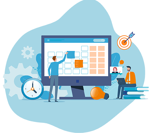 Capacity Planning - Aero Workflow Vector image representing capacity planning