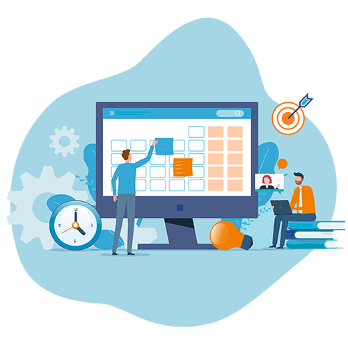 Capacity Planning - Aero Workflow Vector image representing capacity planning